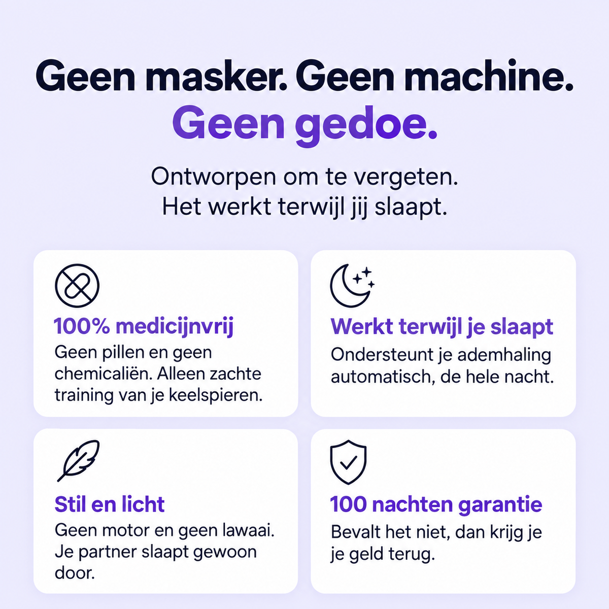 Serenight PRO - Verhelpt Snurken & Slaapapneu in 7 dagen