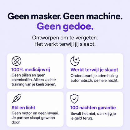 Serenight PRO - Verhelpt Snurken & Slaapapneu in 7 dagen